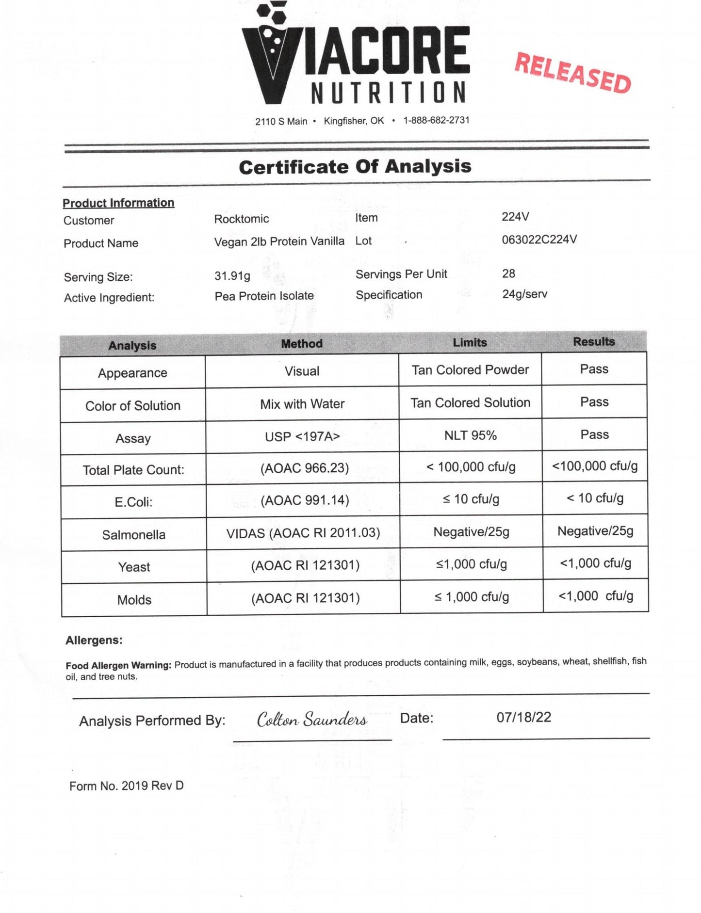 Max Profits Plant Powered Protein - Vanilla