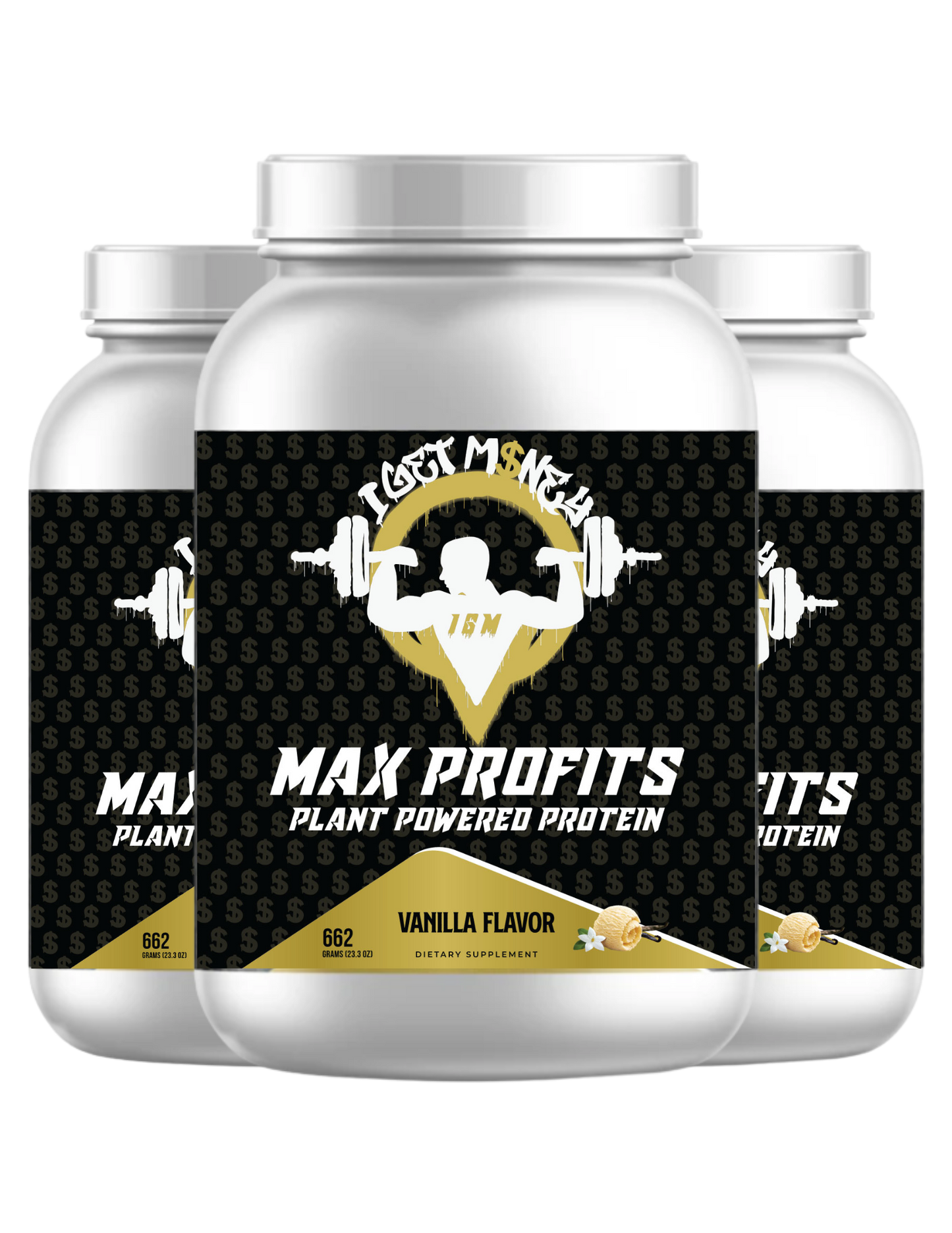 Max Profits Plant Powered Vegan Protein - Vanilla 90 days