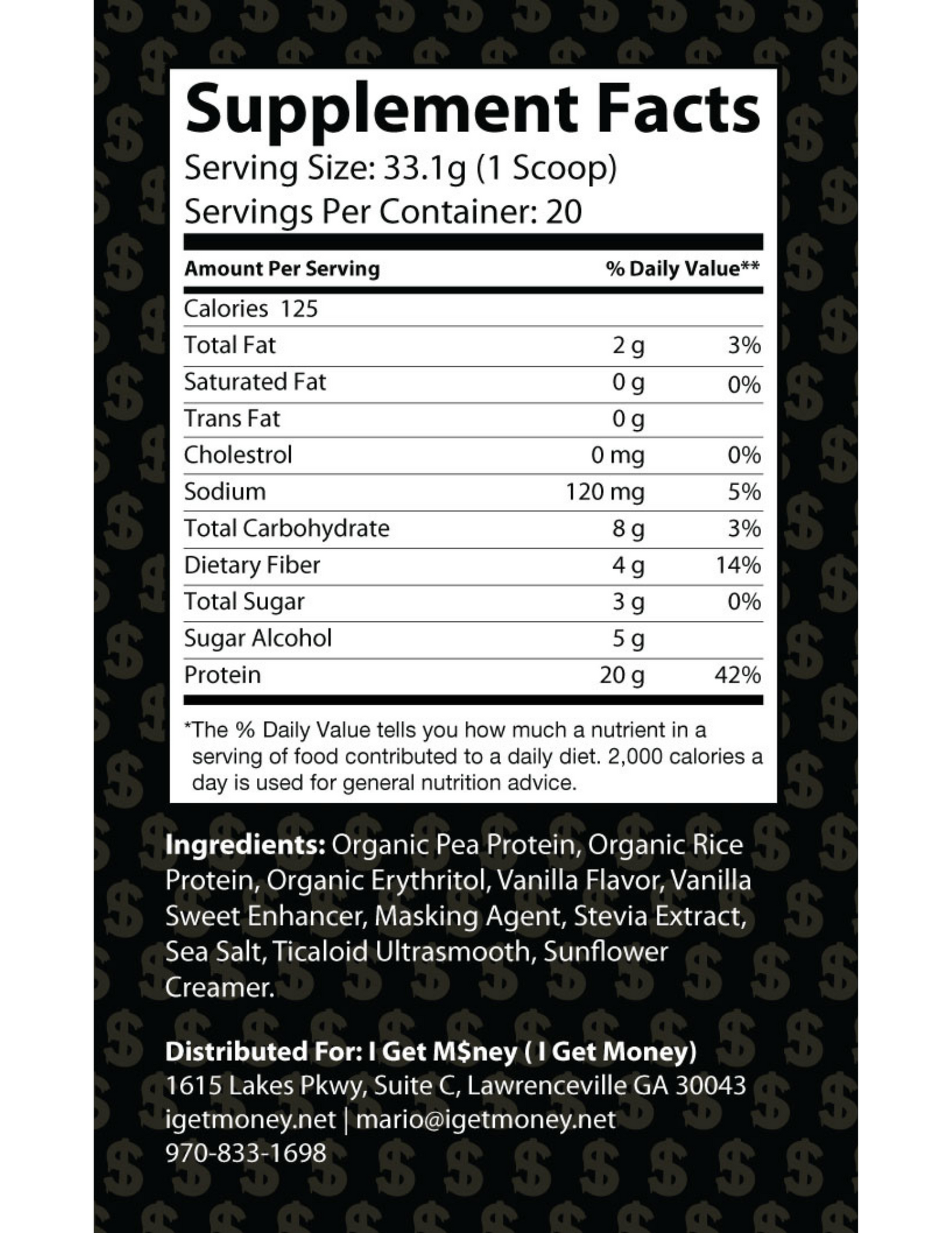 Max Profits Plant Powered Protein - Vanilla