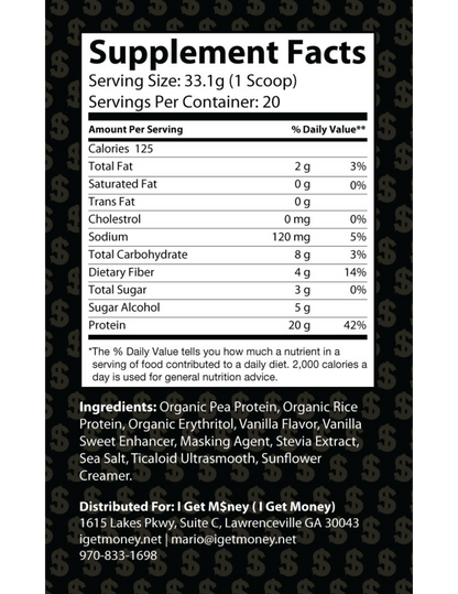 Max Profits Plant Powered Protein - Vanilla